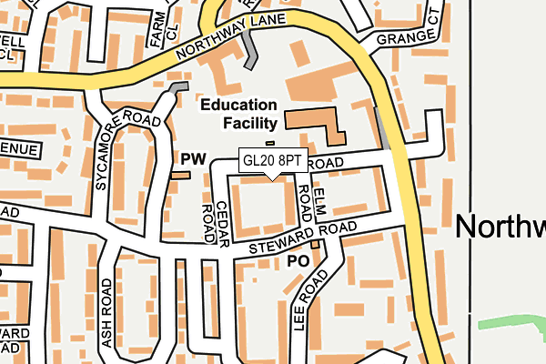 GL20 8PT map - OS OpenMap – Local (Ordnance Survey)
