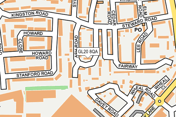 GL20 8QA map - OS OpenMap – Local (Ordnance Survey)