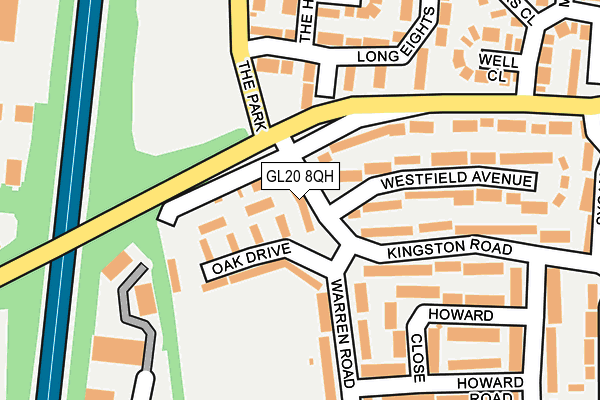 GL20 8QH map - OS OpenMap – Local (Ordnance Survey)