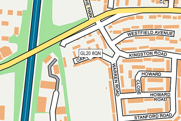 GL20 8QN map - OS OpenMap – Local (Ordnance Survey)