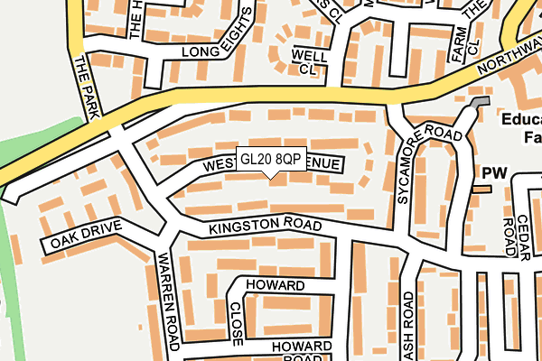 GL20 8QP map - OS OpenMap – Local (Ordnance Survey)
