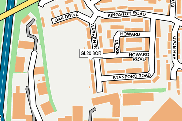 GL20 8QR map - OS OpenMap – Local (Ordnance Survey)