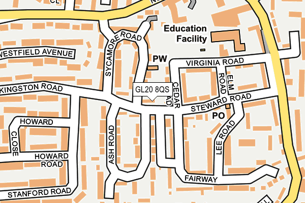 GL20 8QS map - OS OpenMap – Local (Ordnance Survey)