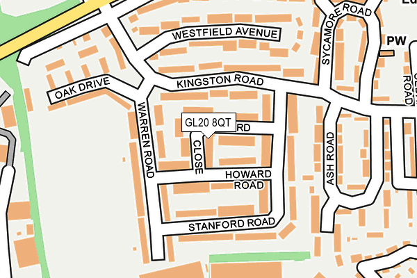 GL20 8QT map - OS OpenMap – Local (Ordnance Survey)