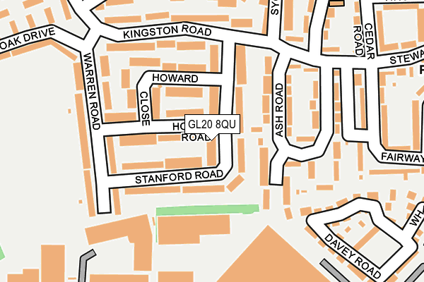 GL20 8QU map - OS OpenMap – Local (Ordnance Survey)