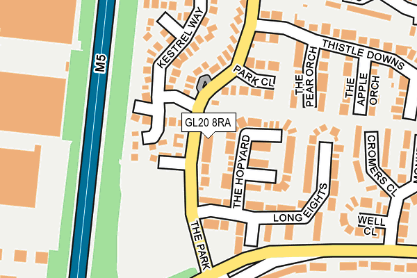 GL20 8RA map - OS OpenMap – Local (Ordnance Survey)