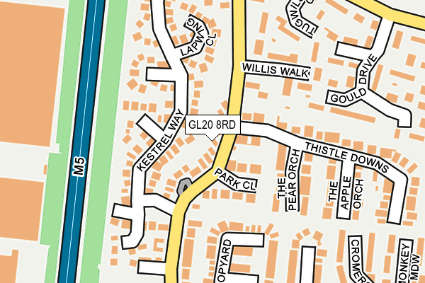 GL20 8RD map - OS OpenMap – Local (Ordnance Survey)