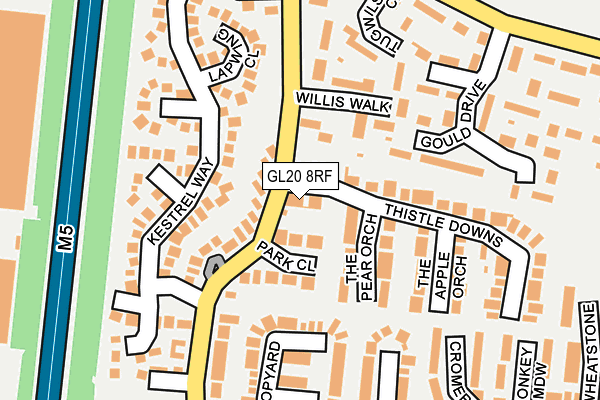 GL20 8RF map - OS OpenMap – Local (Ordnance Survey)