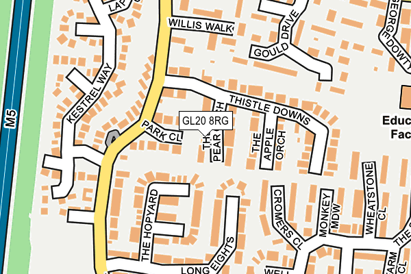 GL20 8RG map - OS OpenMap – Local (Ordnance Survey)