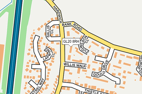 GL20 8RH map - OS OpenMap – Local (Ordnance Survey)