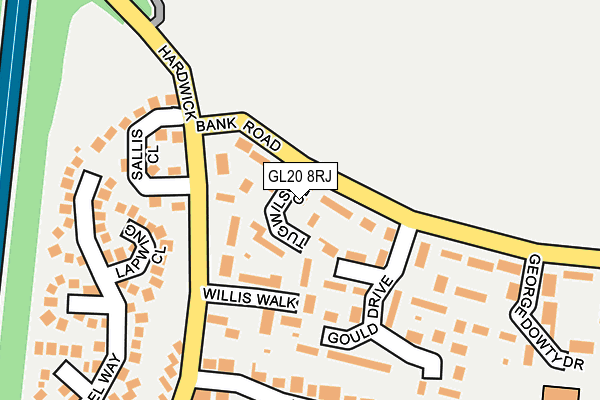 GL20 8RJ map - OS OpenMap – Local (Ordnance Survey)