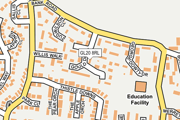 GL20 8RL map - OS OpenMap – Local (Ordnance Survey)