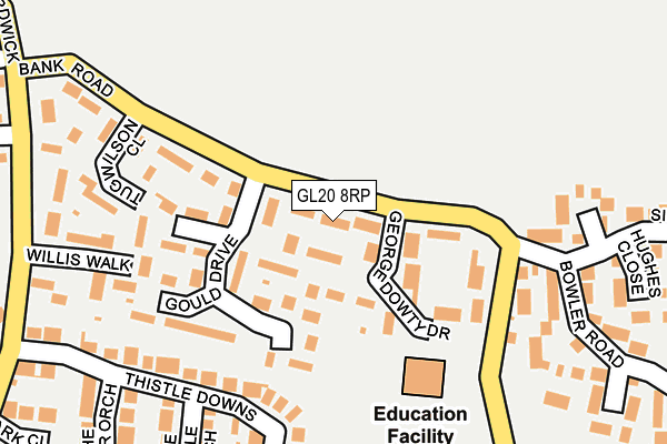 GL20 8RP map - OS OpenMap – Local (Ordnance Survey)