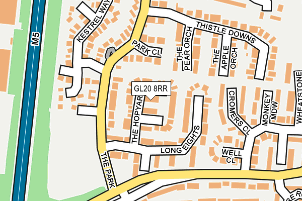 GL20 8RR map - OS OpenMap – Local (Ordnance Survey)