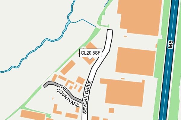 GL20 8SF map - OS OpenMap – Local (Ordnance Survey)