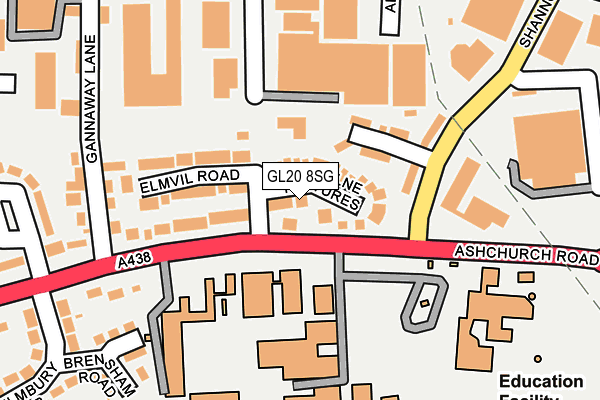 GL20 8SG map - OS OpenMap – Local (Ordnance Survey)