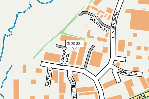 GL20 8SL map - OS OpenMap – Local (Ordnance Survey)