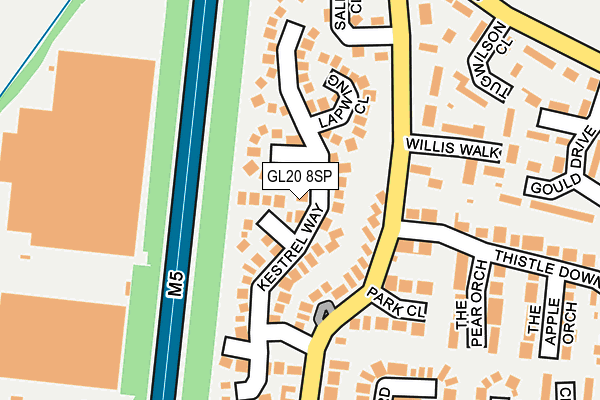 GL20 8SP map - OS OpenMap – Local (Ordnance Survey)