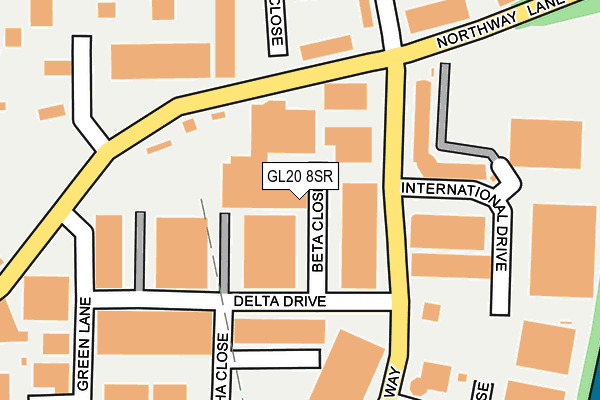 GL20 8SR map - OS OpenMap – Local (Ordnance Survey)