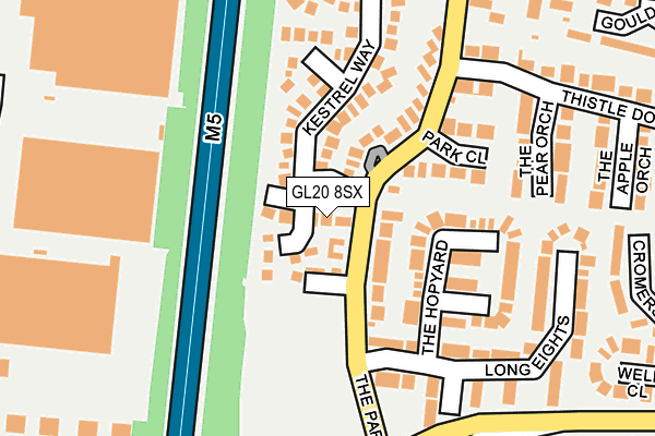 GL20 8SX map - OS OpenMap – Local (Ordnance Survey)