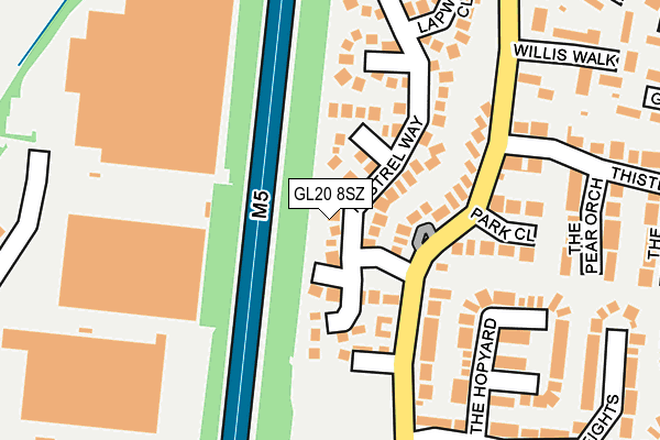 GL20 8SZ map - OS OpenMap – Local (Ordnance Survey)