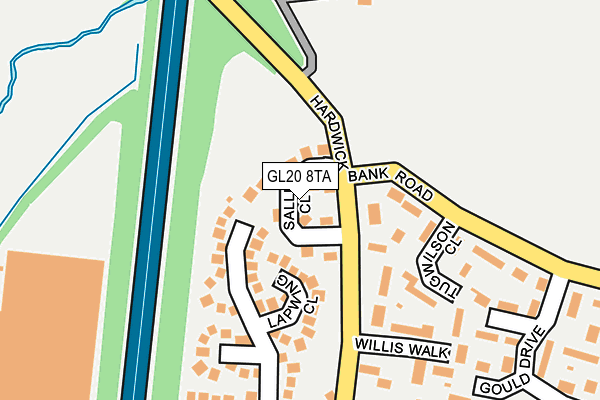 GL20 8TA map - OS OpenMap – Local (Ordnance Survey)