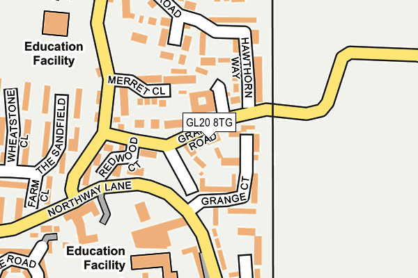GL20 8TG map - OS OpenMap – Local (Ordnance Survey)