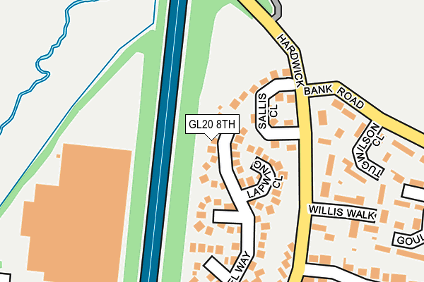 GL20 8TH map - OS OpenMap – Local (Ordnance Survey)