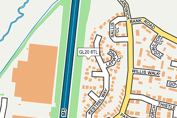 GL20 8TL map - OS OpenMap – Local (Ordnance Survey)