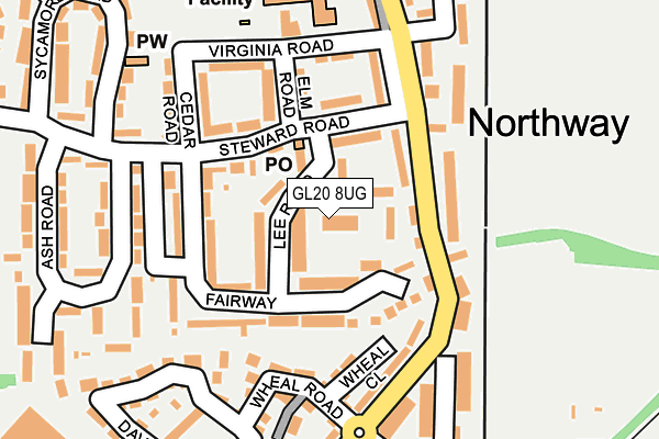 GL20 8UG map - OS OpenMap – Local (Ordnance Survey)