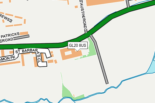 GL20 8US map - OS OpenMap – Local (Ordnance Survey)