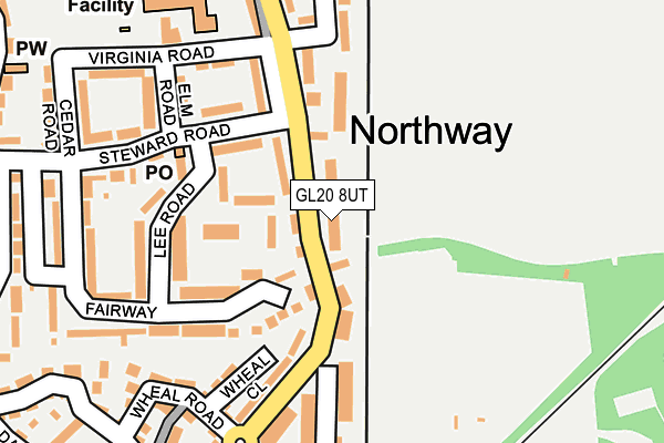 GL20 8UT map - OS OpenMap – Local (Ordnance Survey)