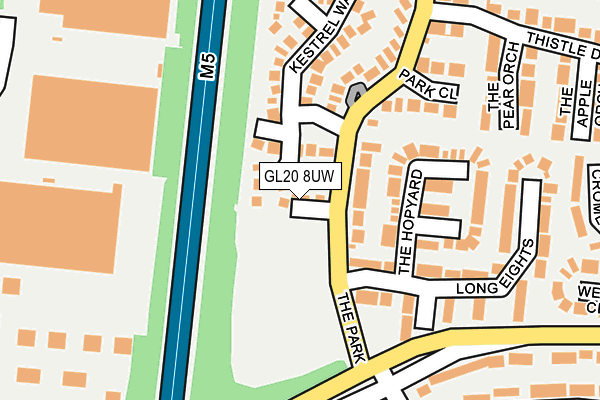GL20 8UW map - OS OpenMap – Local (Ordnance Survey)