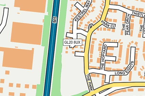GL20 8UX map - OS OpenMap – Local (Ordnance Survey)