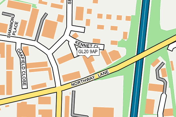 GL20 9AP map - OS OpenMap – Local (Ordnance Survey)