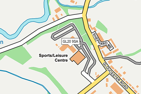 GL20 9SA map - OS OpenMap – Local (Ordnance Survey)