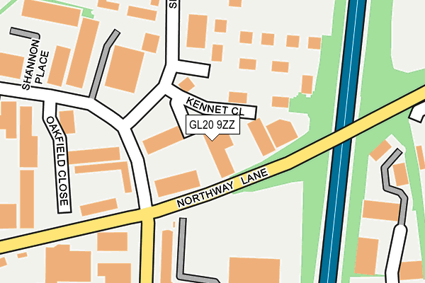 GL20 9ZZ map - OS OpenMap – Local (Ordnance Survey)