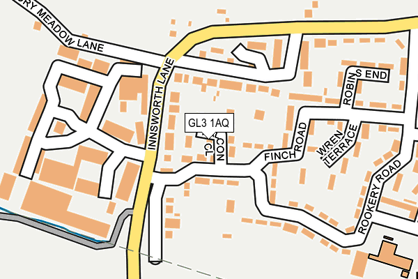 GL3 1AQ map - OS OpenMap – Local (Ordnance Survey)