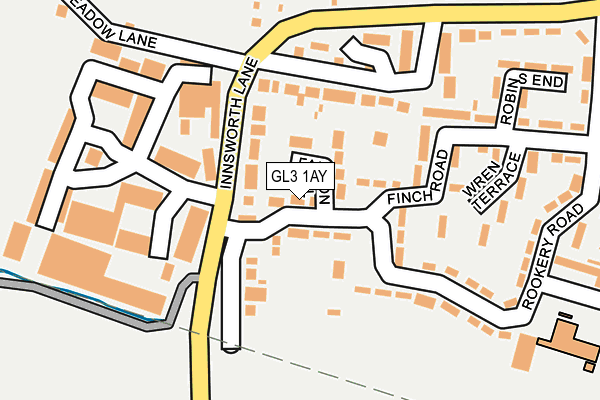 GL3 1AY map - OS OpenMap – Local (Ordnance Survey)