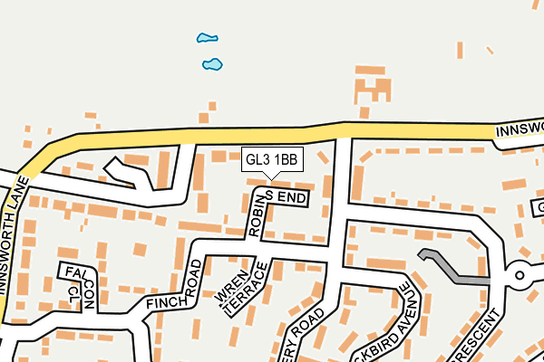 GL3 1BB map - OS OpenMap – Local (Ordnance Survey)