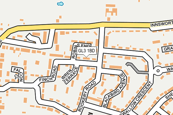 GL3 1BD map - OS OpenMap – Local (Ordnance Survey)