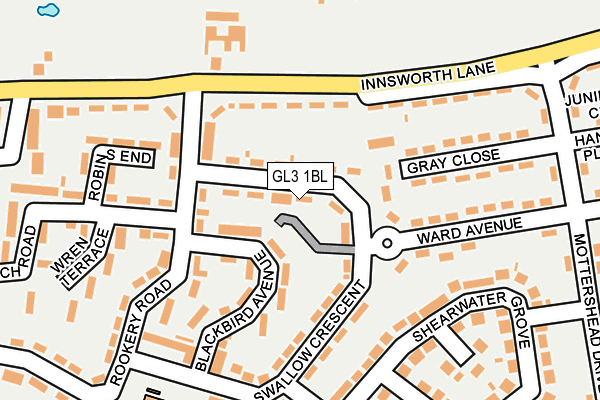 GL3 1BL map - OS OpenMap – Local (Ordnance Survey)