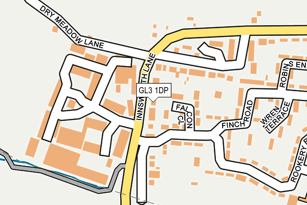 GL3 1DP map - OS OpenMap – Local (Ordnance Survey)
