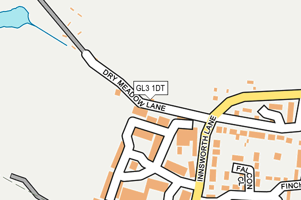 GL3 1DT map - OS OpenMap – Local (Ordnance Survey)