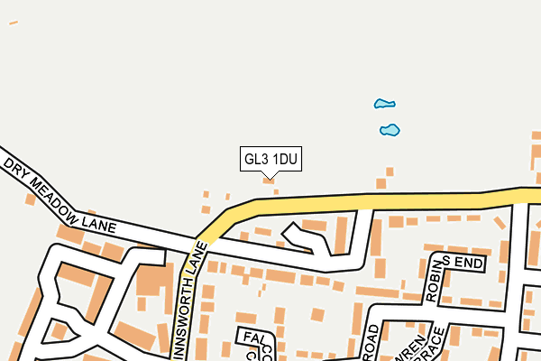GL3 1DU map - OS OpenMap – Local (Ordnance Survey)