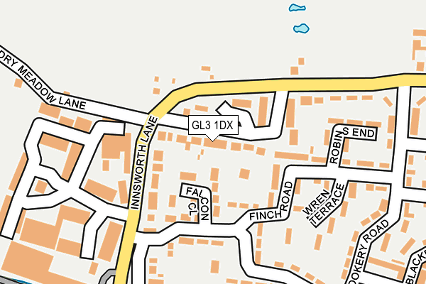 GL3 1DX map - OS OpenMap – Local (Ordnance Survey)