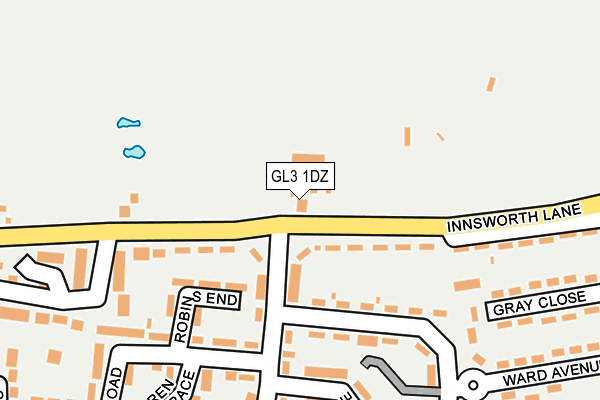 GL3 1DZ map - OS OpenMap – Local (Ordnance Survey)