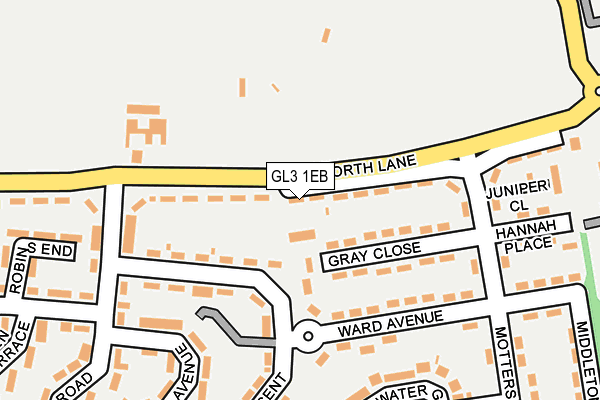 GL3 1EB map - OS OpenMap – Local (Ordnance Survey)