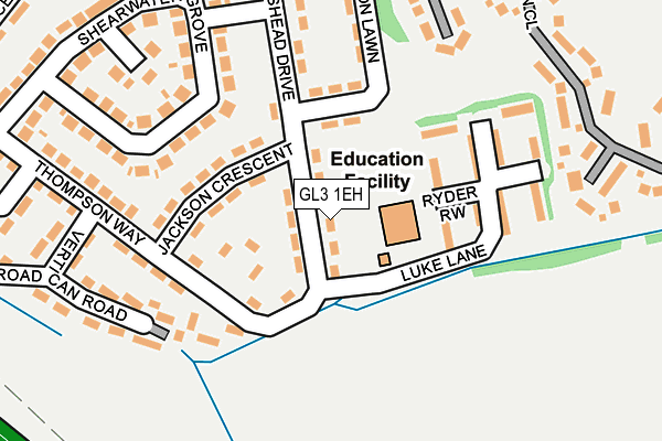 GL3 1EH map - OS OpenMap – Local (Ordnance Survey)