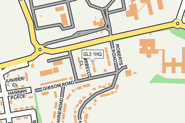 GL3 1HQ map - OS OpenMap – Local (Ordnance Survey)